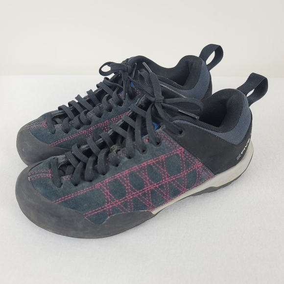 Five Ten Guide Tennie Women's Approach Sneakers Gray/Fuschia Lace Up Size 6 - Picture 1 of 7